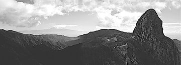 Schroffe Felslandschaft von La Gomera auf ausgefallene Art