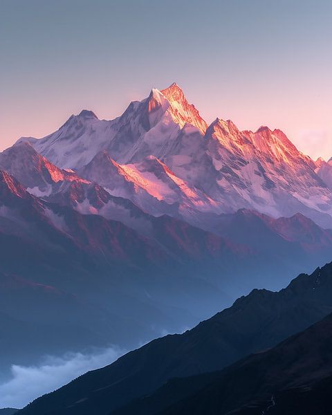 Fantastische Bergwelt von fernlichtsicht