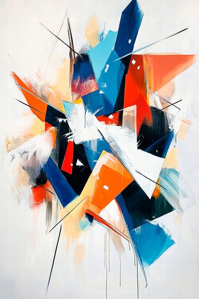 Abstrakte Farbkomposition – Dynamisch von Poster Art Shop