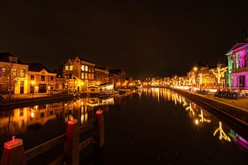 Haarlem in kerstverlichting van Bram Lubbers
