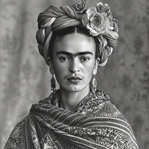 Frida Poster Print Zwart Wit