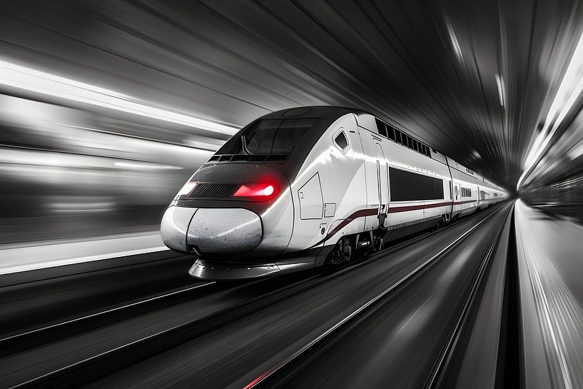 Un TGV traverse la gare à toute vitesse par Skyfall