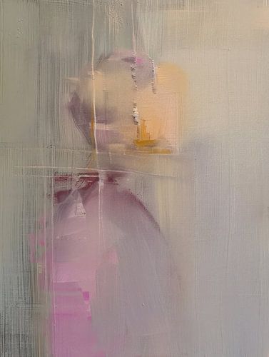 Modern abstract in pastelkleuren