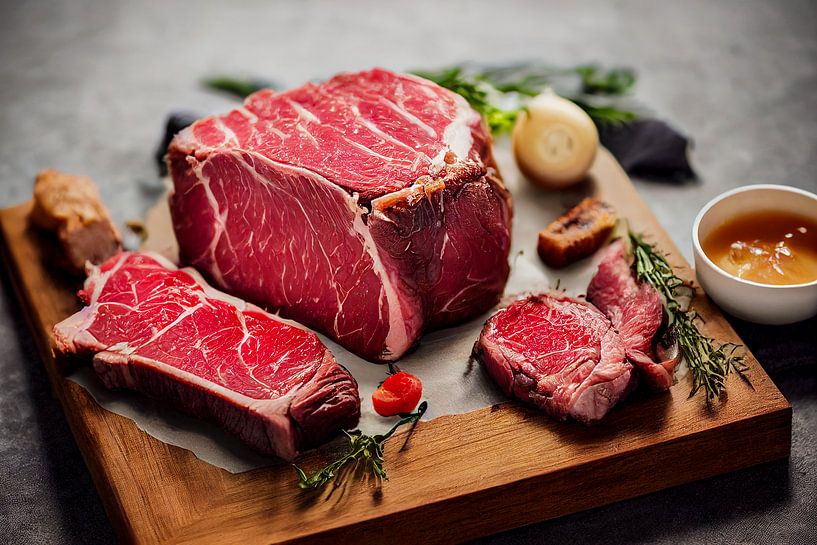 rohes Rindersteak mit Rosmarin von Animaflora PicsStock