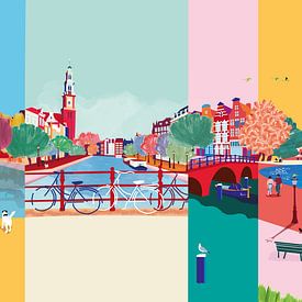 Cityscape Amsterdam no 2 by Suzanne Allewelt