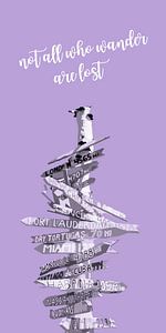Graphic Art SIGNPOST | violet