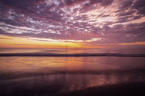 Coucher de soleil en bord de mer