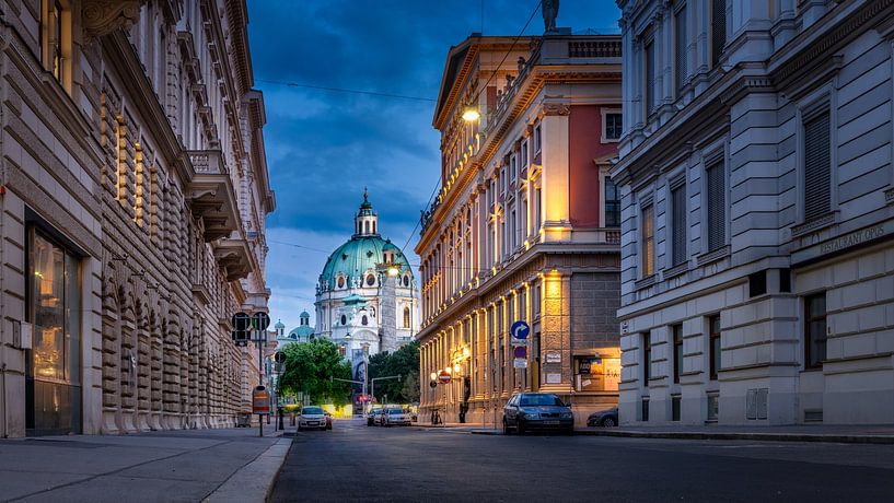 Vienna - View of the Karls Church by Rene Siebring