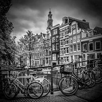 AMSTERDAM Bloemgracht zwart-wit 