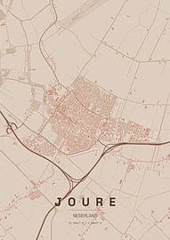 Map of Joure by Stef van Campen