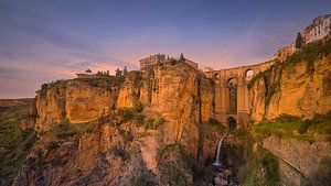 Sonnenuntergang an der Puente Nuevo in Ronda