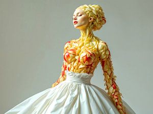 La femme à la pomme.  Les fruits comme art