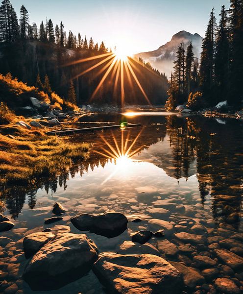 Sonnenuntergang im Herbst von fernlichtsicht
