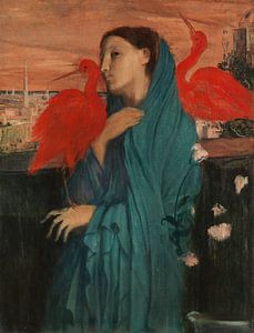 Junge Frau mit Ibis, Edgar Degas