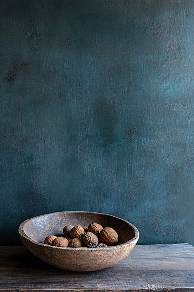Wooden bowl with nuts by Imperial Art House