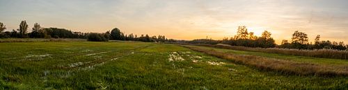 Panorama de l'enfer au coucher du soleil
