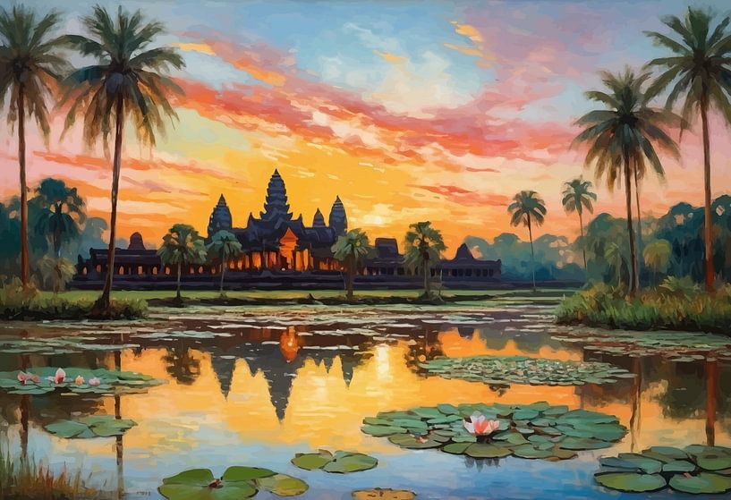 Angkor Wat Sonnenuntergang von MIROKKU