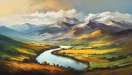 Gemälde Landschaft von WeLoveArt