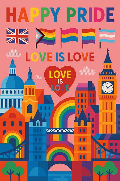 Happy Pride London by Art Kingdom