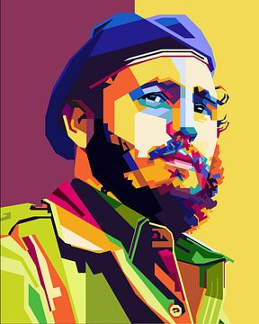 Fidel C Pop Art WPAP van SW Artwork
