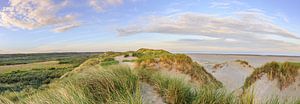 Panorama paysage littoral côte néerlandaise de la mer du Nord à IJmuiden