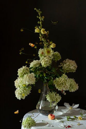 Nature morte "Blanc et jaune