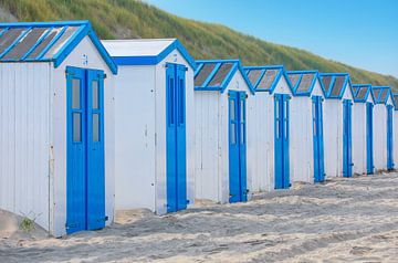 Cabanes de plage sur Texel.