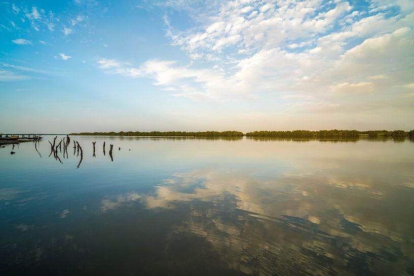 Gambia rivier, Bintang, Gambia van Peter Schickert