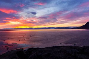Zonsondergang in IJsland