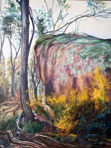 Australische Landschap  met bloem