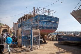 Shipbuilding in the port of Essaouira (Morocco) by t.ART
