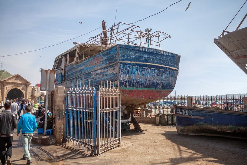 Construction navale dans le port d'Essaouira (Maroc) par t.ART