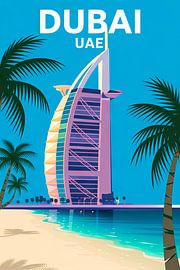 Dubaï, Émirats arabes unis (EAU) sur Poster Art Shop