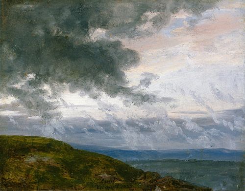 Studie van afdrijvende wolken, Johan Christian Dahl