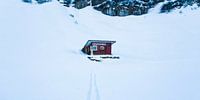 Almrausch Schutzhütte in Zürs am Arlberg im Winter von Werner Dieterich Miniaturansicht