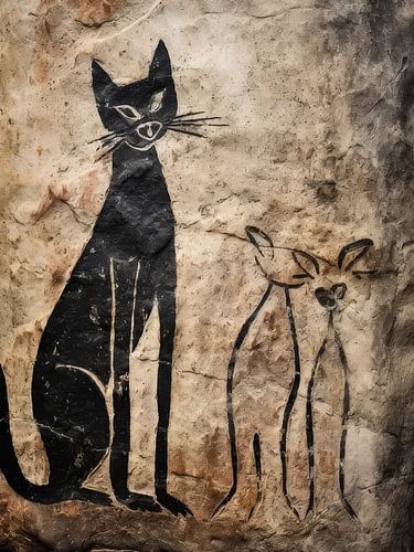 Cat And Dog Style Abstract