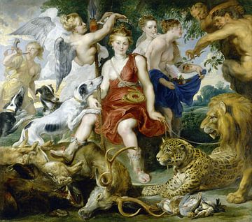 Kroning van Diana, Frans Snijders, Peter Paul Rubens