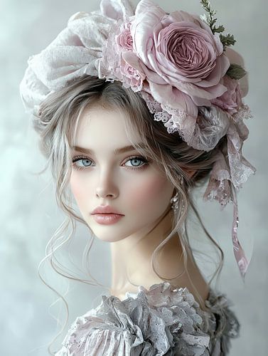 Zarte Eleganz in Rosenblüten