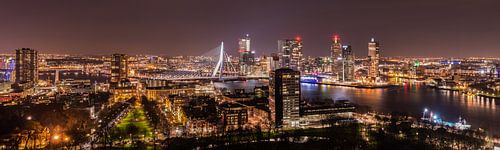 Rotterdam Panorama bei Nacht