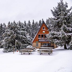 Erste Winterwanderung durch den verschneiten Thüringer Wald bei Tambach-Dietharz - Thüringen - Deutschland von Oliver Hlavaty