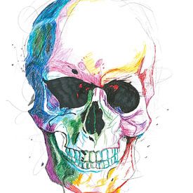 Crâne de couleur sur MoSa