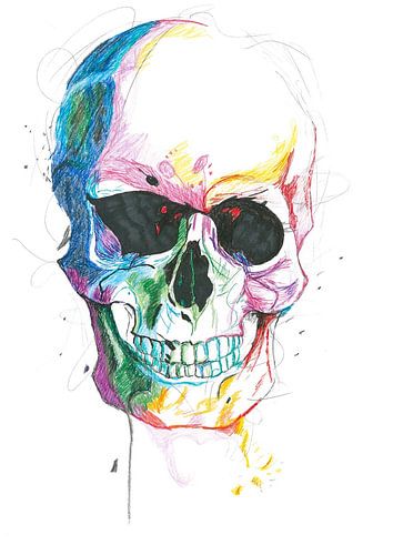 Colour Skull by Deb S.