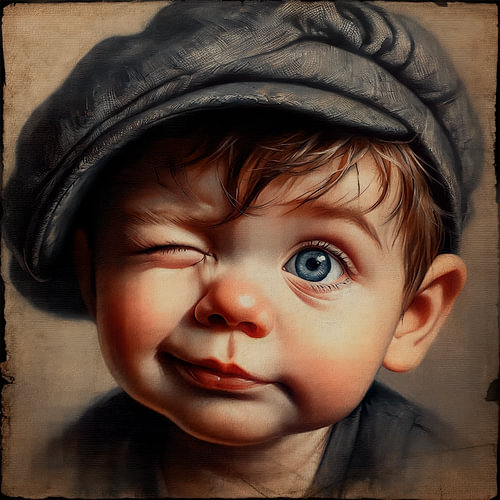 What a little portrait! A children’s series!