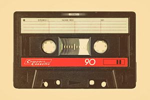 Retro Stil Bild einer alten Kompaktkassette