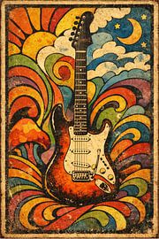 Psychedelische E-Gitarrenkunst von irgian firmansyah