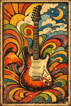 Psychedelische E-Gitarrenkunst