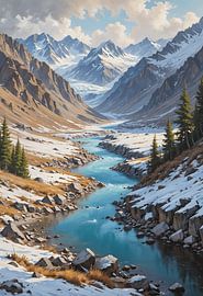 Gletscher Potanin im Nationalpark Altai Tavan Bogd von Fukuro Creative