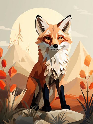 Illustrated fox
