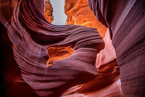 Prachtig gezicht in Antelope Canyon Arizona USA
