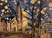 December festive lights on the Square of Our Lady in Maastricht by Nop Briex thumbnail